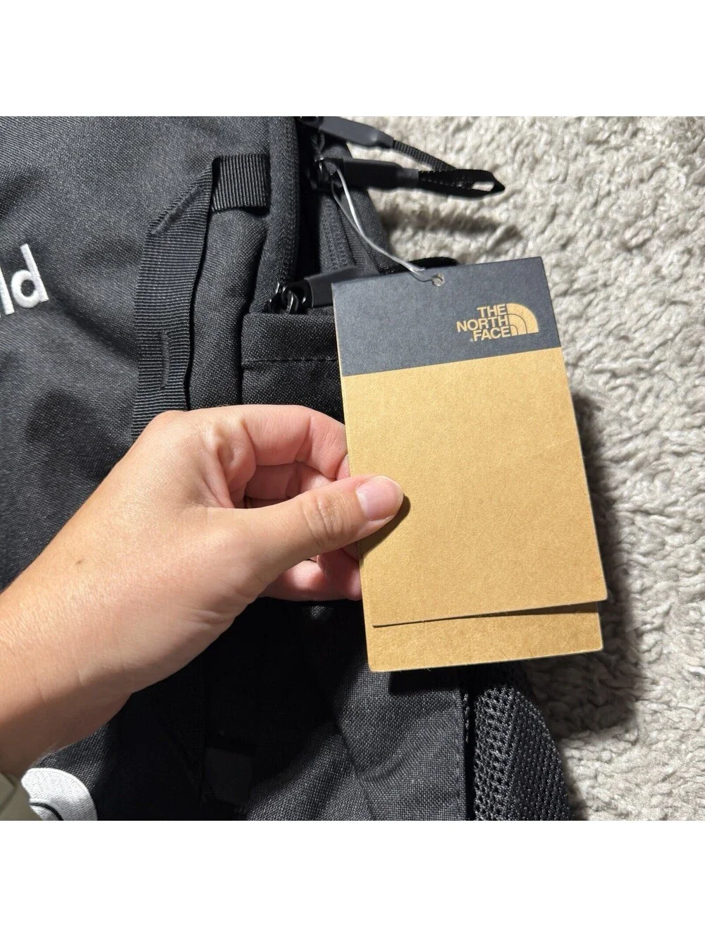 NWT The North Face Black Stalwart Backpack Company Logo NEW